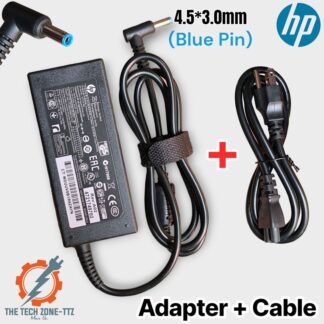 HP 65W Laptop Charger, Adapter & Power Cable for Elitebook/ Probook/ Chromebook/ Zbook (Pin: 4.5mm × 3.0mm)