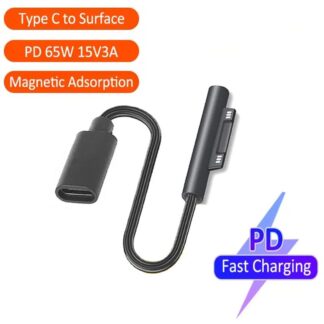 15V PD Fast Charging USB C Power Supply For Microsoft Surface Pro X 8 7 6 5 4 3 Go Book Converter Charger For Microsoft Adapter