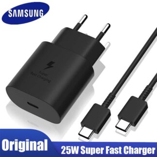 Samsung 25W Super Fast Original Charger USB Type C Charger Power Adapter For Galaxy Usb-C 2 Pin - Samsung 25wat PD Charger