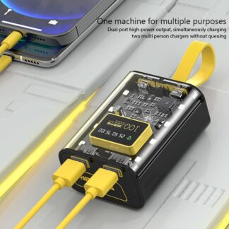 3*18650 Battery Charger Case DIY Power Bank Box Fast Charge 5V 2A Double USB Output Battery Storage Box With LED Night Light
