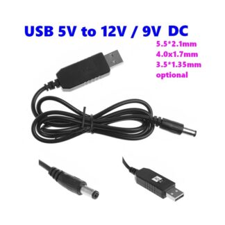 USB Converter DC 5V to 9V /12V USB Step-up Converter CablePower Supply/Charger/Power Converter
