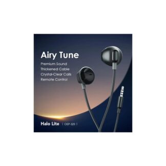 Oraimo Half In-Ear Wired 3.5mm Jack Black Earphone