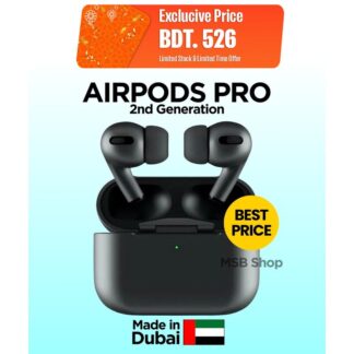 Airpods Pro 2nd generation Made In Dubai  Especial Edition  Black - Bluetooth Headphone by MSB SHOP