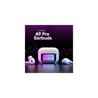 Airpods A9 Pro Touch Screen Display with wireless Earbuds - Black