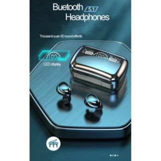 M10 tws Wireless Earphone Touch Bluetooth Earplug In Ear Stereo Sport Headsets cvc8.0 Digital Display Black Good If With No Reduction Headphones by Alpha