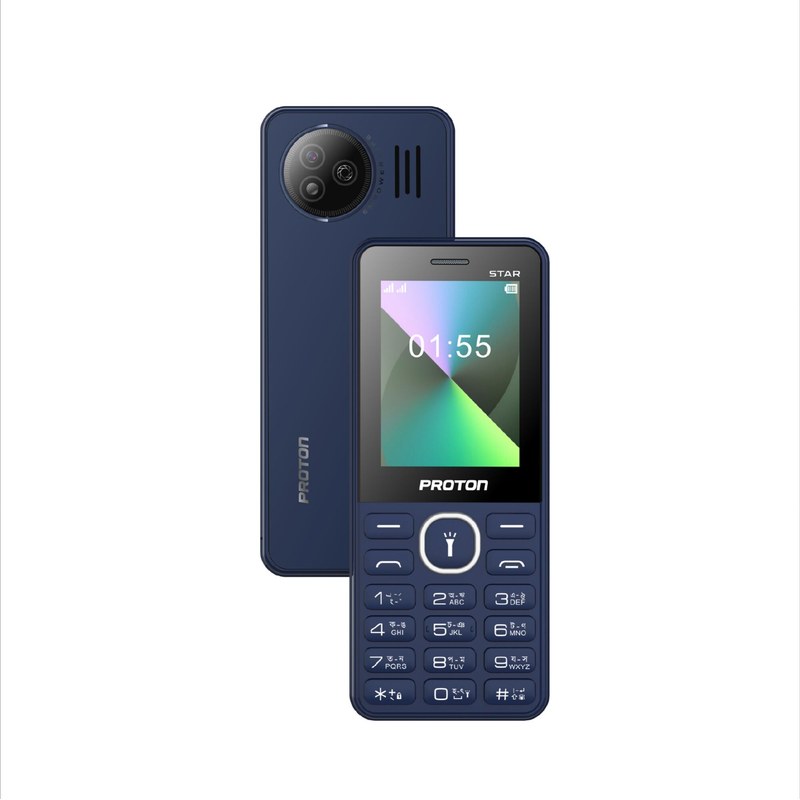 Proton Star Feature Phone with Digital Camera and 1900 mAH Battery (Multicolor) - 751046 with Free Delivery