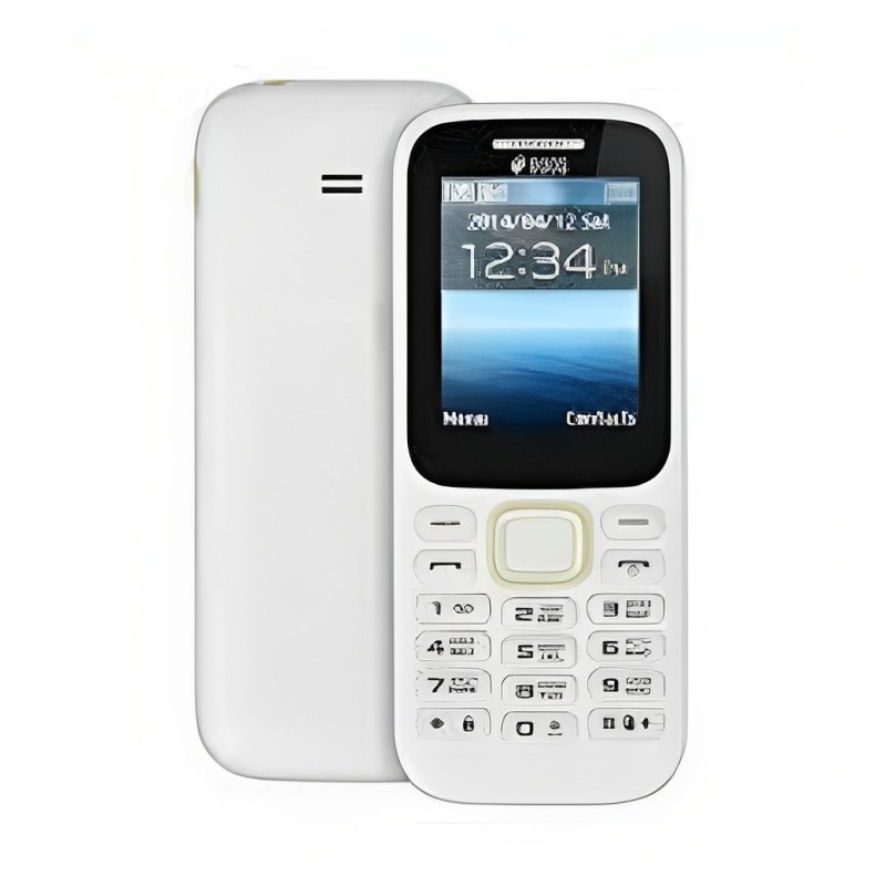SAMSUNG GURU MUSIC 2 DOUS color White DUAL SIM ( Referbished ) Original motherboad sound talk very clear