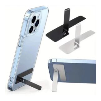 Ultra Thin Mini Phone Kickstand Universal Desktop Holder Stand Metal Steel Folding Desk Bracket for iPhone/Samsung