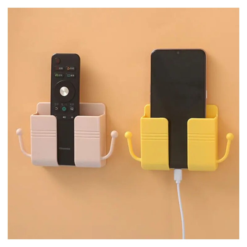 Multi-function Wall Mounted Organizer Holder, Storage Box, Remote Control, Mobile Phone Plug