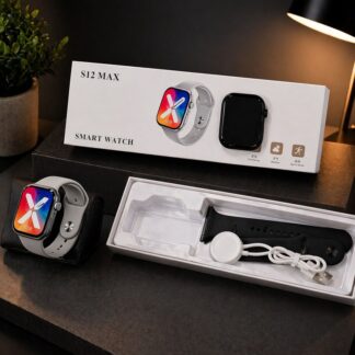 S12 Max Ferefit Smart Watch โ Ultra 2.29" AMOLED | Updated Premium Model | NFC Access | Bluetooth Calling | Fast Wireless Charging | Fitness & Health Master By Aura gadgets