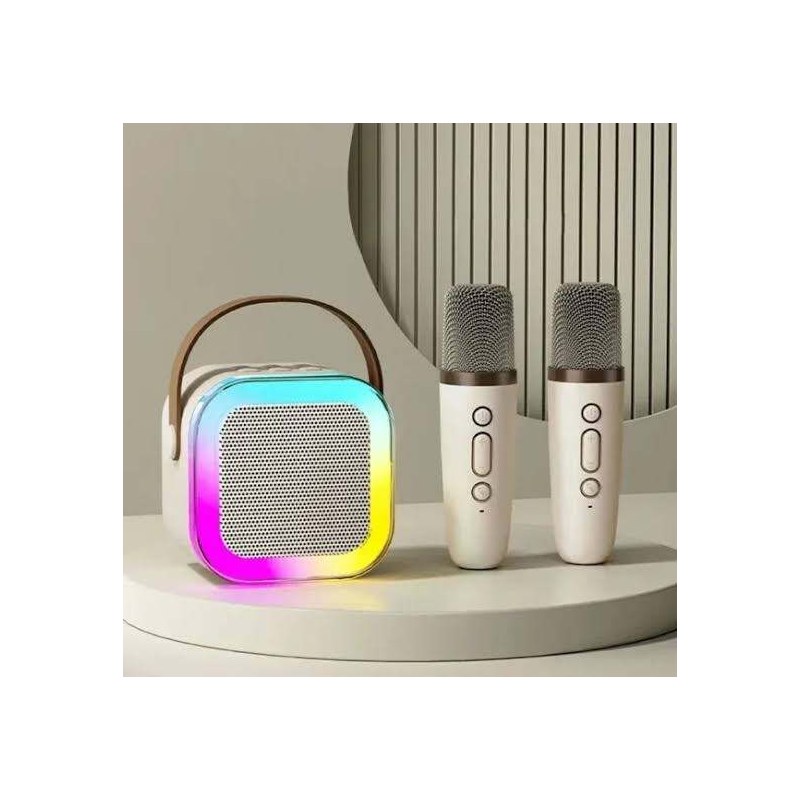 K12 Karaoke Machine Portable Bluetooth 5.3 PA Speaker With 1 Wireless Microphones Home Family Singing Children'sGifts By Pucko Gadgets