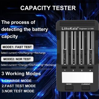LiitoKala Lii-500 Universal Smart Charger: LCD-Equipped for Li-ion (18650/14500 Etc.) & Ni-MH (AA/AAA) Batteries