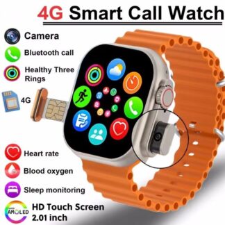 BW9 Smartwatch 4G Direct Sim Calling, Pop Up Camera, Bluetooth Calling, HD Display Smart watch Full Touch Screen and Wireless charging Smartwatch By Pucko Gadgets