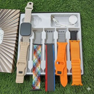 Laxasfit W10 10-in-1 Smart Watch (10th Anniversary Edition) Bluetooth Calling 10 Strap Combo Smartwatch Laxasfit W10 Series Smart Watch By Pucko Gadgets