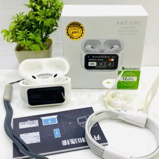 Airpods Pro New ANC/ENC A9 PRO 5th Generation Wireless Earbuds with LED Smart Touch Screen Display by PUCKO GADGETS
