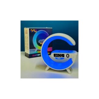G63 Smart Bluetooth Speaker Lamp โ 4-in-1 Wireless Charger, RGB Light, Clock & Speaker by aura gadgets