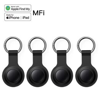 1/4 Silicone Set Anti-Lose Tracker Long-Distance Finder for Find My Voice Locate Keys Bag Toys Smart Tag for iOS iPhone