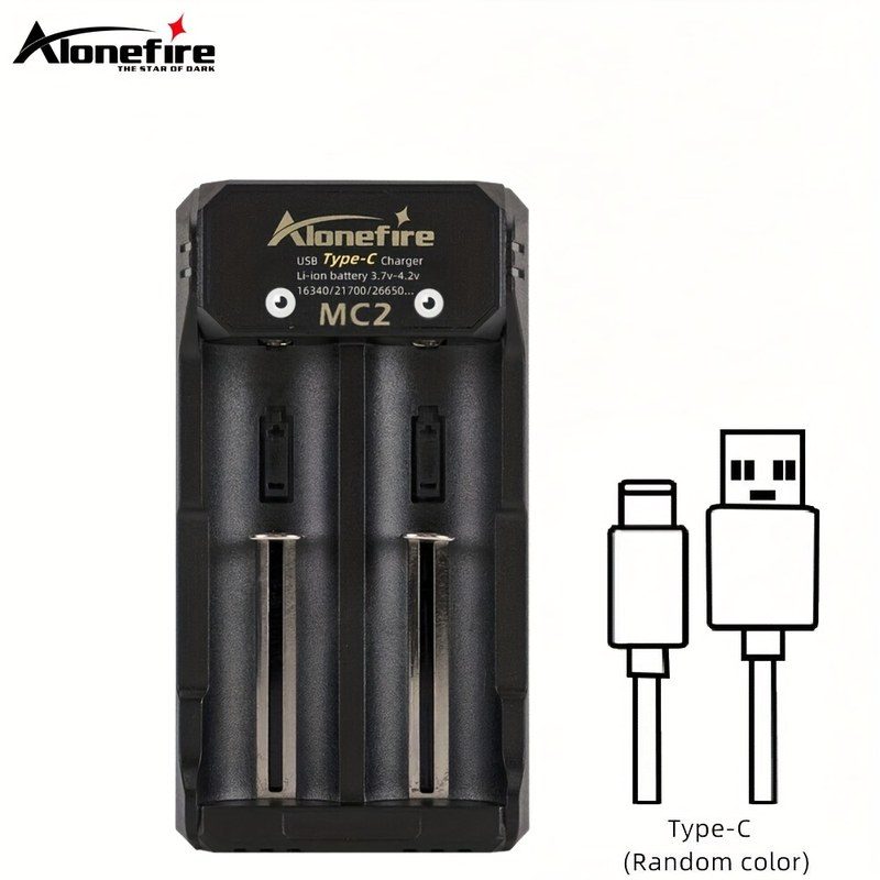 2-Channel 5V2A 3.7V Original Smart Quick USB Charger Li-ion Battery Rechargeable 26650/16340/14500/21700/18650 Lithium Batteries