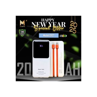 Good Cool 20000mAh 22.5W Fast Charging Portable Power Bank with Built-in Cable & LED Digital Display - Minimalistic Powerbank for Type C & iOS