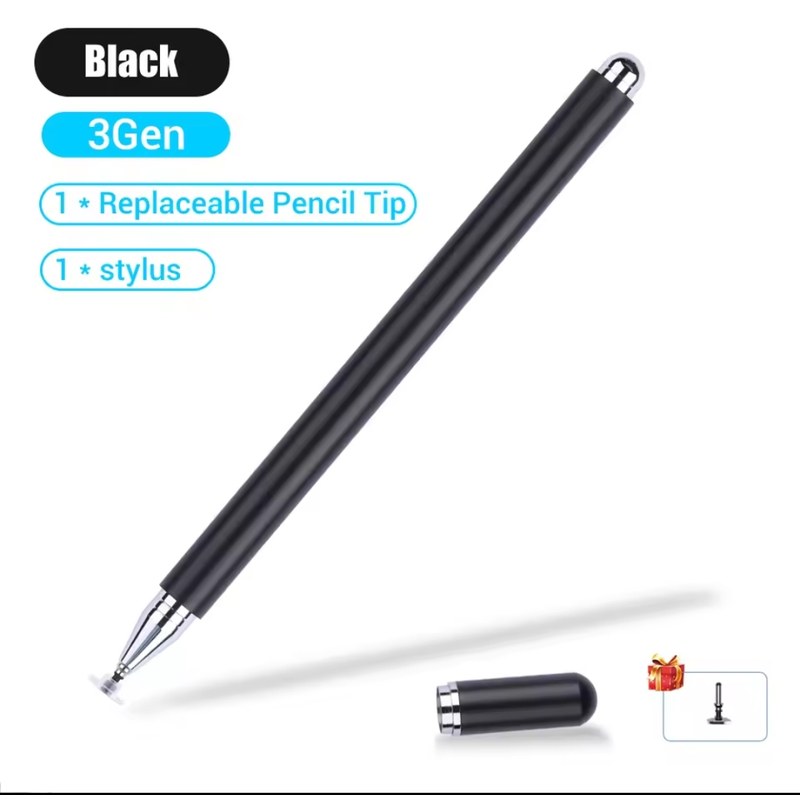 3Gen Universal Stylus Pen with Replaceable Pencil Tip , Precision Touch Pen for Tablets & Smartphones