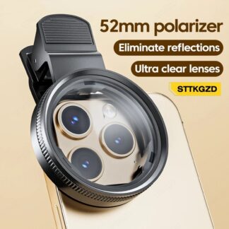 New 52mm CPL Mobile Phone Lens Filter Lens Clip Camera Accessories Circular Polarizer Filter for   for All Smartphone
